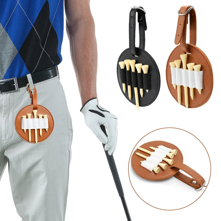 Bolsa de Armazenamento para Tacadas de Golfe em Couro para Pendurar na Cintura, Exterior, Preto Dupla Face, Castanho Dupla Face, Preto Lado Único, Castanho Lado Único