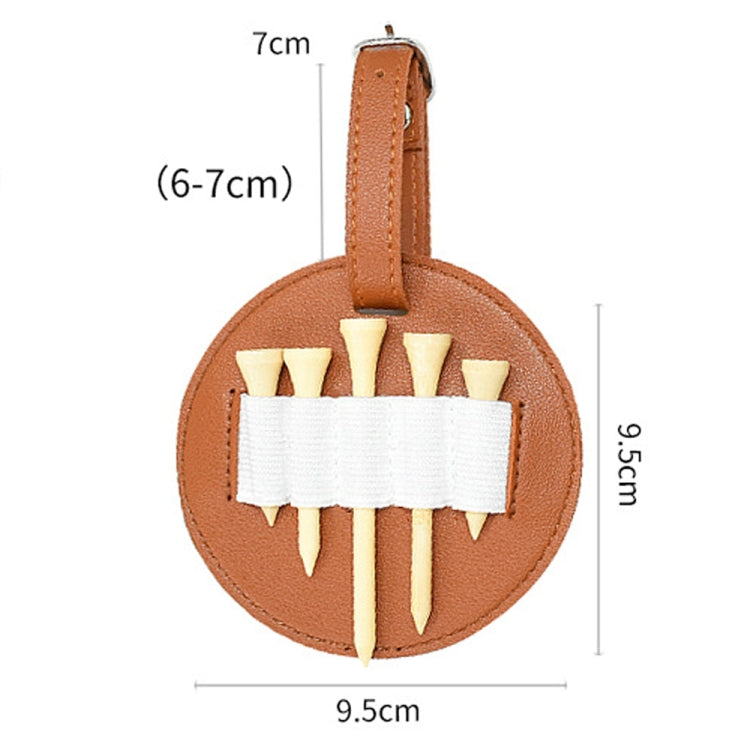 Bolsa de Armazenamento para Tacadas de Golfe em Couro para Pendurar na Cintura, Exterior, Preto Dupla Face, Castanho Dupla Face, Preto Lado Único, Castanho Lado Único