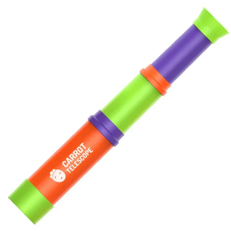 Telescópio de Rabanete 8X HD Retrátil com Foco Brinquedos Educativos de Ciência para Crianças