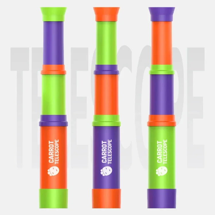 8X HD Radish Telescope Retractable Focusing Children Science Education Toys