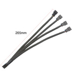 Cabo de Extensão para Ventoinha de Refrigeração com Controlo de Temperatura PWM para Computador Conector HUB do Chassis, 0.27m
