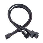 Cabo de Extensão para Ventoinha de Refrigeração com Controlo de Temperatura PWM para Computador Conector HUB do Chassis, 0.27m