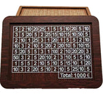 Wooden Money Box Piggy Bank With Counter Home Library Decoration, Light Brown 1000 Euros, Light Brown 2000 Euros, Light Brown 3000 Euros, Light Brown 5000 Euros, Light Brown 10,000 Euros, Dark Brown 1000 Euros, Dark Brown 2000 Euros, Dark Brown 3000 Eu...