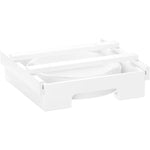 9-inch Paper Plate Dispenser Under Cabinet Bamboo Plates Holder Kitchen Storage Rack, 24 x 26.5 x 6.5