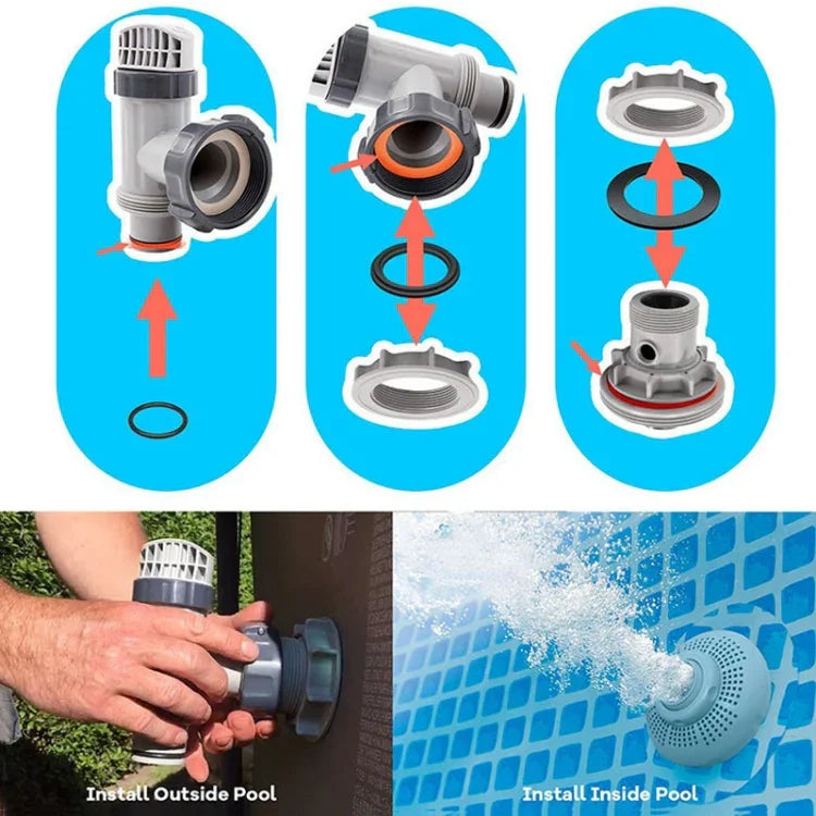 Para Válvulas de Êmbolo de Piscina Intex Kit de Anéis de Borracha O-Ring 25076RP, 6pcs /Conjunto, 2pcs 10745, 2pcs 10262, 2pcs 10255