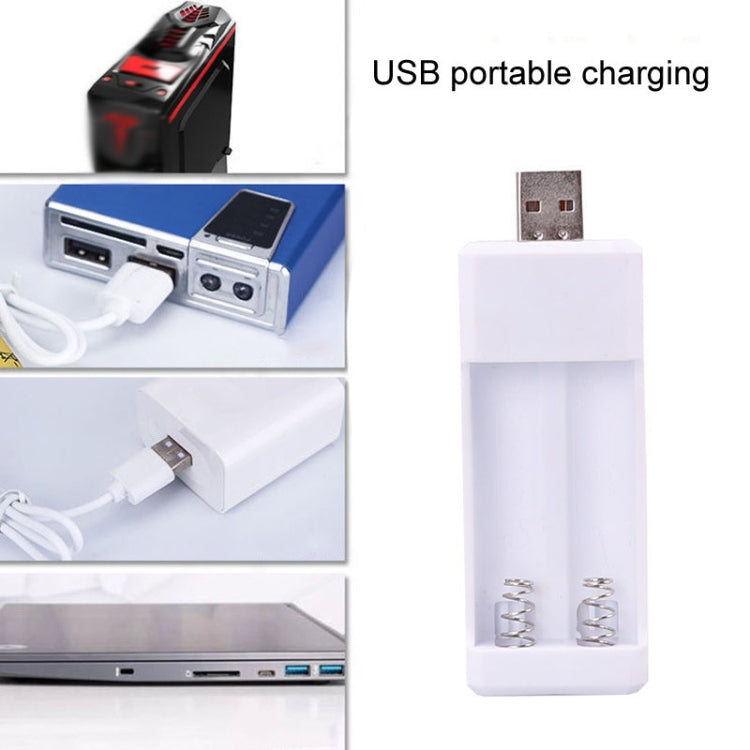 Carregador de Bateria Recarregável USB para Pilhas AA / AAA com 2 Slots, USB 2 Slots