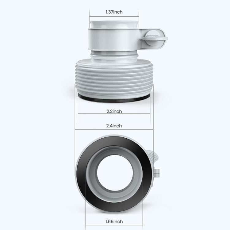 Adaptador de Mangueira Tipo B para Bombas de Piscina Intex 10722 / 25009, 1 Adaptador Tipo B