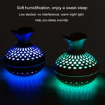 Difusor de Aromaterapia com Luz LED, Pequeno Vaso para Casa, Humidificador Silencioso 2 em 1