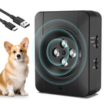 Dispositivo Anti-Latido para Cães com 4 Transmissores Ultrassónicos Reforçados e 3 Níveis Ajustáveis, 4 Cabeças