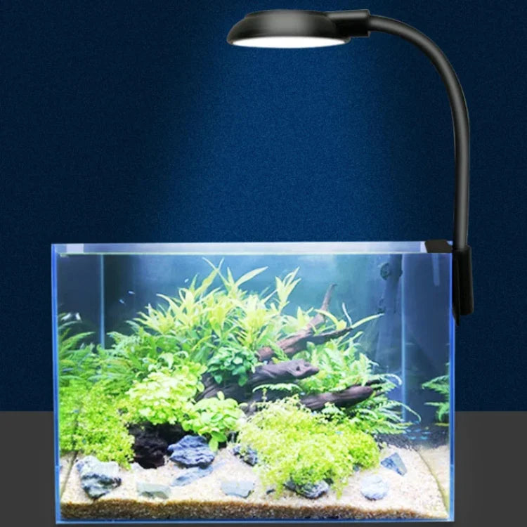 Luz LED de 5W para Aquário com Clipe USB para Plantas Aquáticas Translúcidas