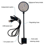 Luz LED de 5W para Aquário com Clipe USB para Plantas Aquáticas Translúcidas
