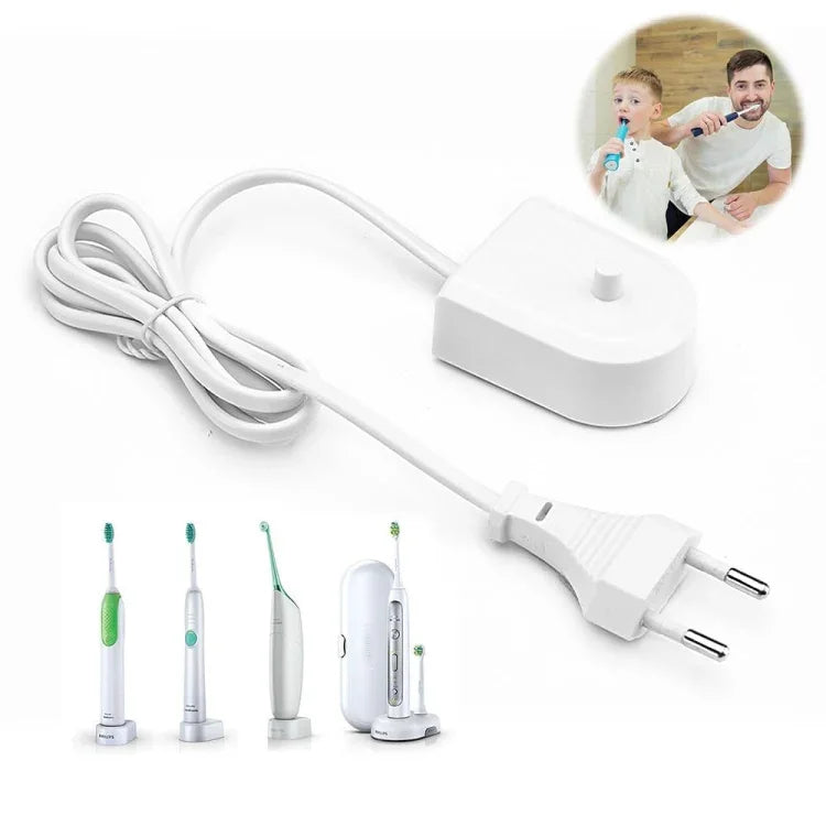 Carregador HX6100 com Ficha EU para Escova de Dentes Philips HX6730 6511 3216 3226 9112 Etc, Ficha EU
