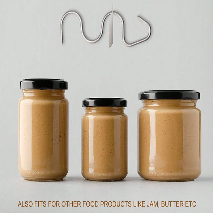 Misturador de Manteiga de Amendoim em Aço Inoxidável, Material de Grau Alimentar, Ferramenta de Mistura para Manteiga e Compota na Cozinha, Modelo Regular, Modelo Atualizado
