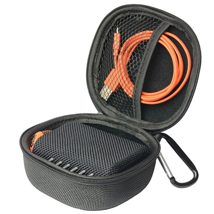 Bolsa de Armazenamento Protetora para Coluna Bluetooth JBL GO4 Portátil, Azul, Preto, Preto Fibra de Carbono