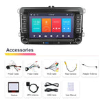 Máquina Integrada para Volkswagen/Skoda com Ecrã Grande, Player 1+32G, Carplay Android, Navegação e Câmara de Marcha-atrás, 1+32G
