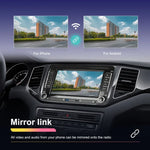 Máquina Integrada para Volkswagen/Skoda com Ecrã Grande, Player 1+32G, Carplay Android, Navegação e Câmara de Marcha-atrás, 1+32G