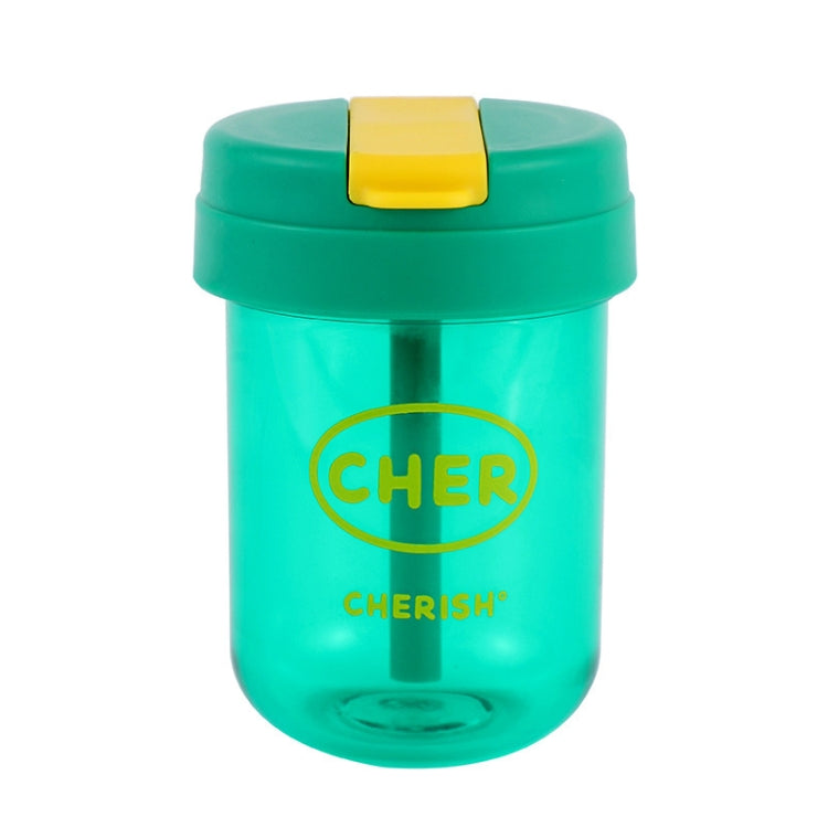 Copo Infantil Mini 300ml à Prova de Fugas, Copo de Palha Portátil de Plástico para Estudantes
