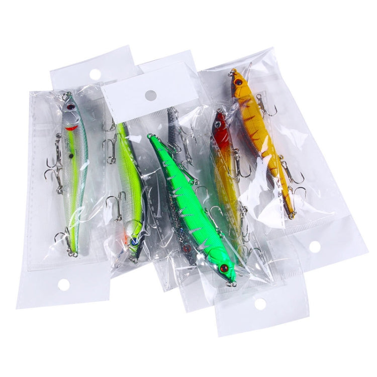 6 Cores /Conjunto HENGJIA MI169 Isca Minnow Submersa Artificial Lua Isca Dura para Pesca, 12cm 13.6g