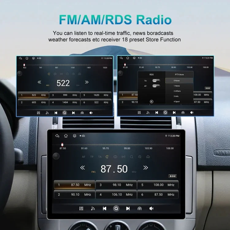 Navegador Android de Ecrã Grande 13,1 polegadas 4+64G com APK de Mapa Universal / Carplay / Imagem de Reversão, 13,1 polegadas