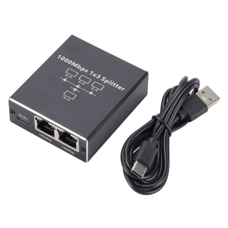 Divisor de Rede Gigabit Partilhador de Rede Divisor de Cabo RJ45, 1 Para 3, 1 Para 4