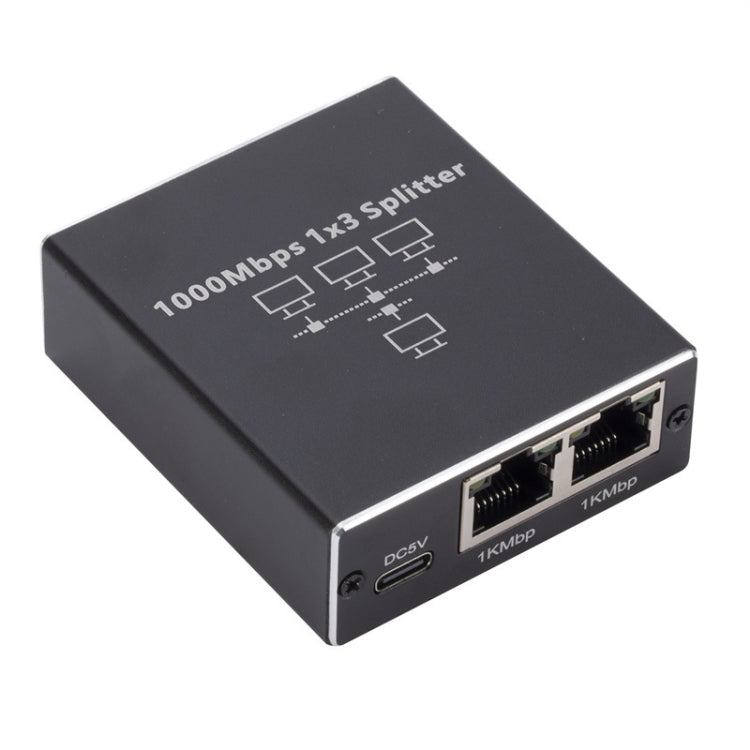 Divisor de Rede Gigabit Partilhador de Rede Divisor de Cabo RJ45, 1 Para 3, 1 Para 4