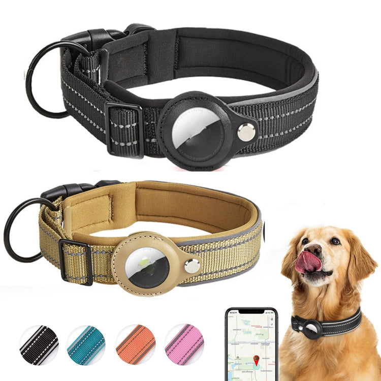 Para AirTag 2ª Geração / AirTag 1ª Geração Colar para Cão com Forro de Neopreno Reflector para Animais, S, M, L, XL