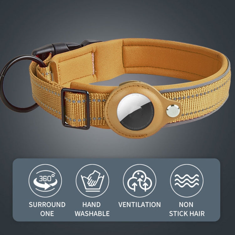 Para AirTag 2ª Geração / AirTag 1ª Geração Colar para Cão com Forro de Neopreno Reflector para Animais, S, M, L, XL