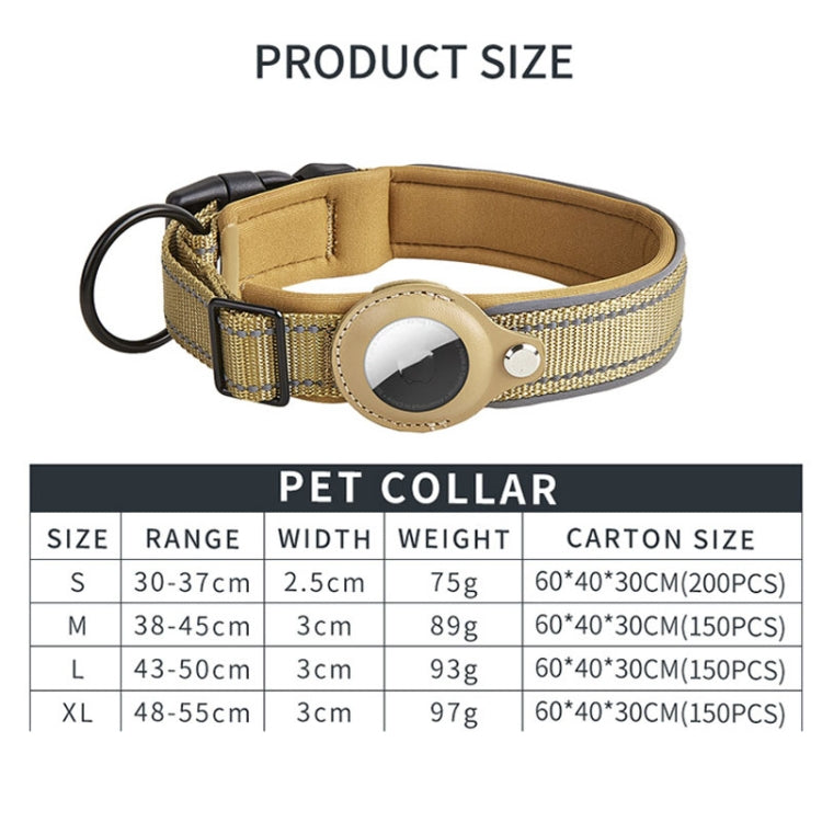 Para AirTag 2ª Geração / AirTag 1ª Geração Colar para Cão com Forro de Neopreno Reflector para Animais, S, M, L, XL