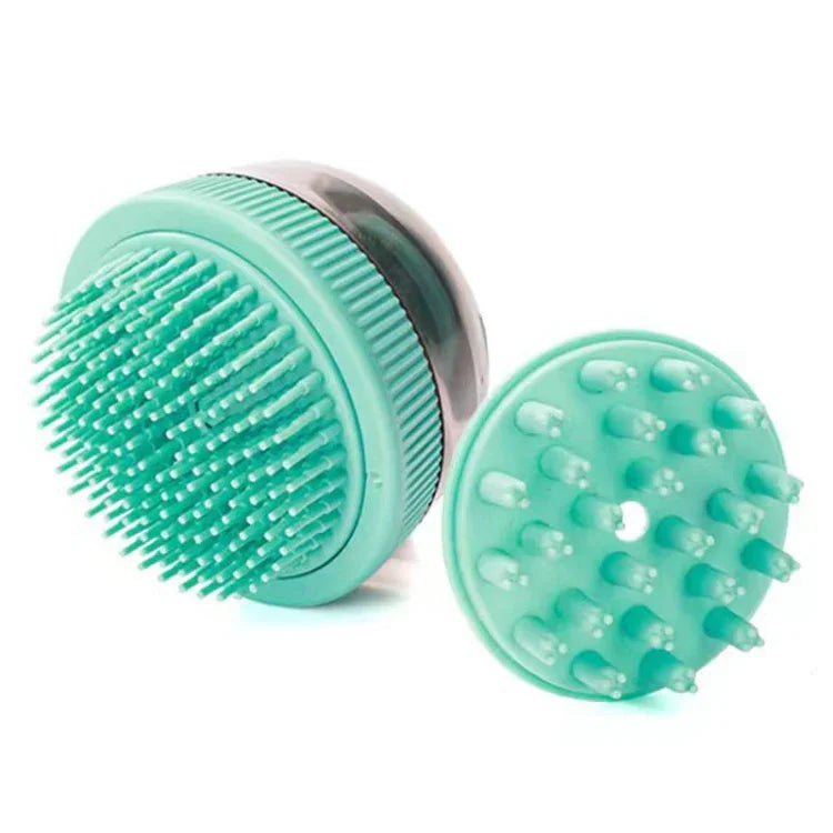 Cápsula Recarregável de Gel de Banho Tipo Duche para Limpeza de Animais de Estimação Escova de Massagem para Banho de Gatos e Cães