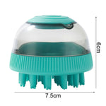 Cápsula Recarregável de Gel de Banho Tipo Duche para Limpeza de Animais de Estimação Escova de Massagem para Banho de Gatos e Cães