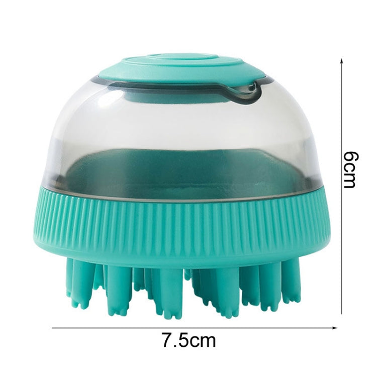 Cápsula Recarregável de Gel de Banho Tipo Duche para Limpeza de Animais de Estimação Escova de Massagem para Banho de Gatos e Cães