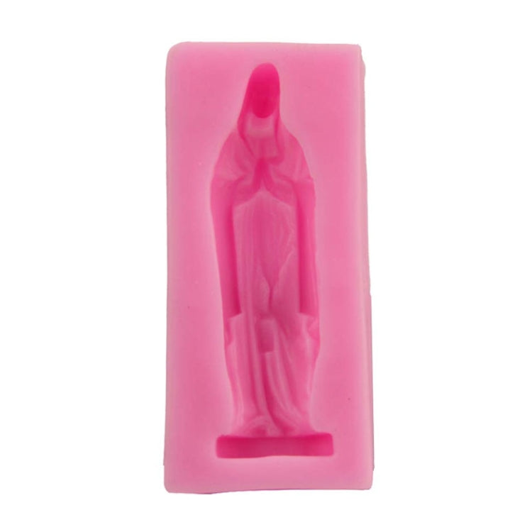 Moldes de Silicone para Fondant Virgin Mary, Moldes DIY para Chocolate e Massa, Ferramenta para Pastelaria