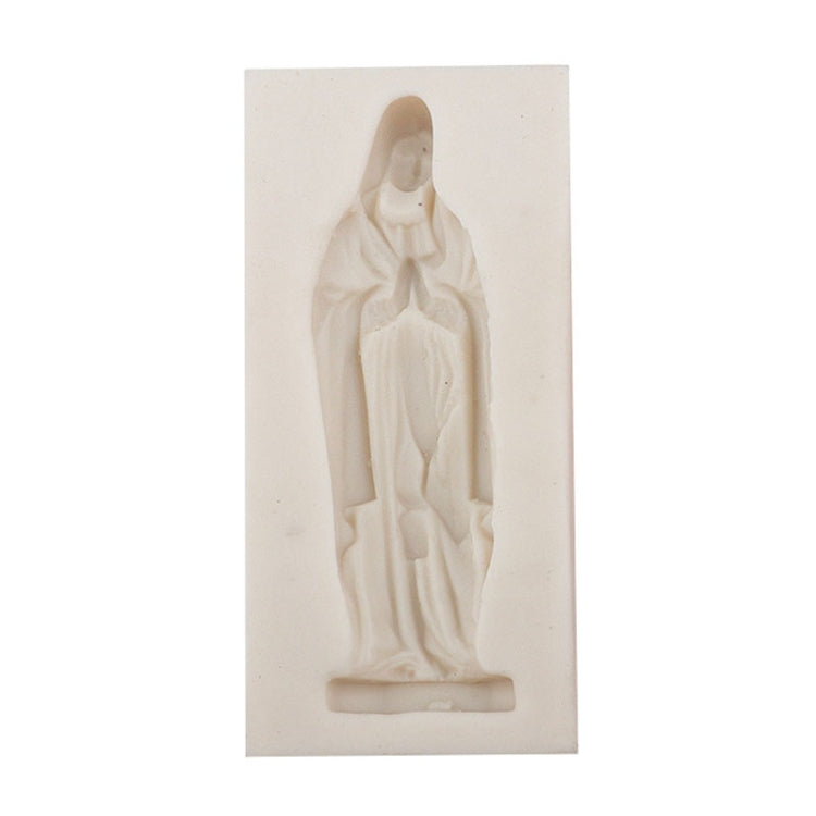 Moldes de Silicone para Fondant Virgin Mary, Moldes DIY para Chocolate e Massa, Ferramenta para Pastelaria