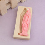 Moldes de Silicone para Fondant Virgin Mary, Moldes DIY para Chocolate e Massa, Ferramenta para Pastelaria