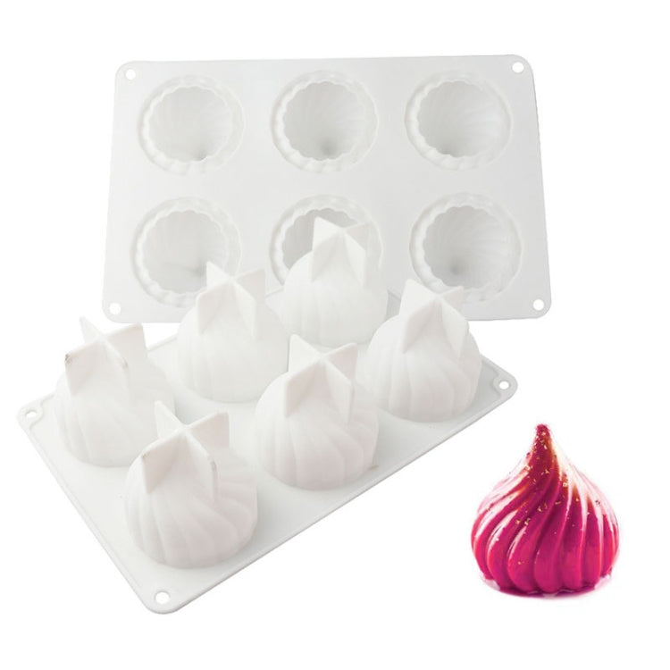 Molde para Bolo Mousse em Espiral, Molde de Silicone para Sobremesa Francesa de Chocolate em Forma de Cebola, GT-105 Simples, GT-106 com 6 Cavidades, GT-9 com 15 Cavidades