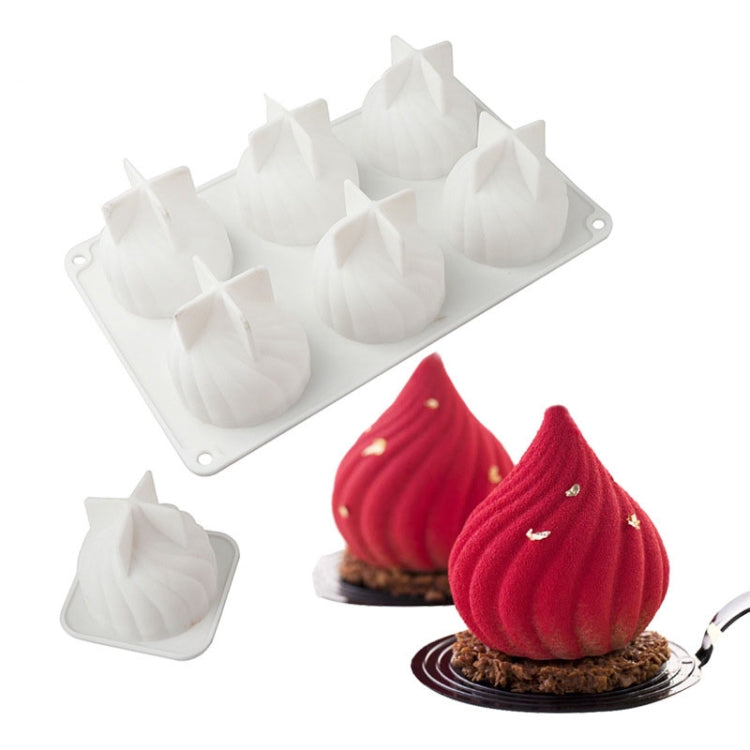 Molde para Bolo Mousse em Espiral, Molde de Silicone para Sobremesa Francesa de Chocolate em Forma de Cebola, GT-105 Simples, GT-106 com 6 Cavidades, GT-9 com 15 Cavidades