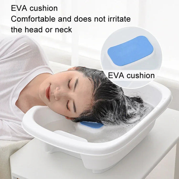 Bacia portátil para lavar cabelo na cama para feridos, idosos, grávidas