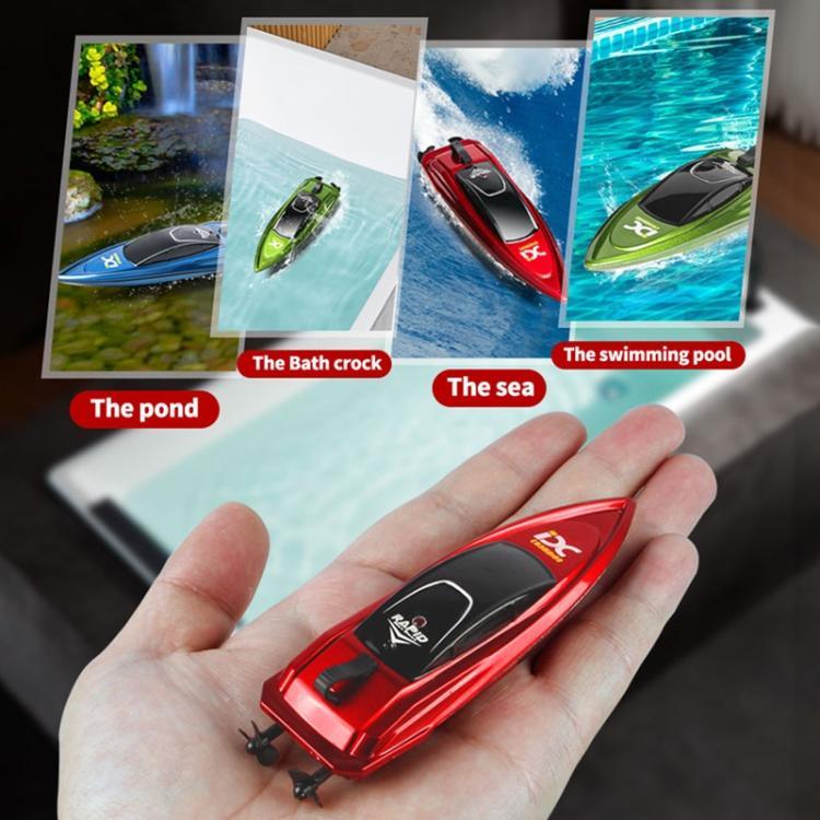 Barco de controlo remoto mini 2.4G para crianças, submarino elétrico para brincar na água no verão, brinquedos para rapazes
