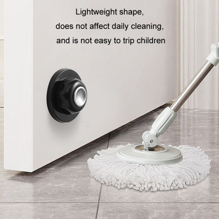 No Punching Silicone Household Strong Magnetic Silent Anti-collision Door Stopper, Transparent, Black, White