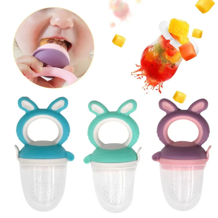 Chupeta para Bebé Fruta e Legumes Alimentador Auxiliar Mordedor para Bebé Bicos, Azul Grande, Azul Médio, Azul Pequeno, Verde Grande, Verde Médio, Verde Pequeno, Roxo Grande, Roxo Médio, Roxo Pequeno