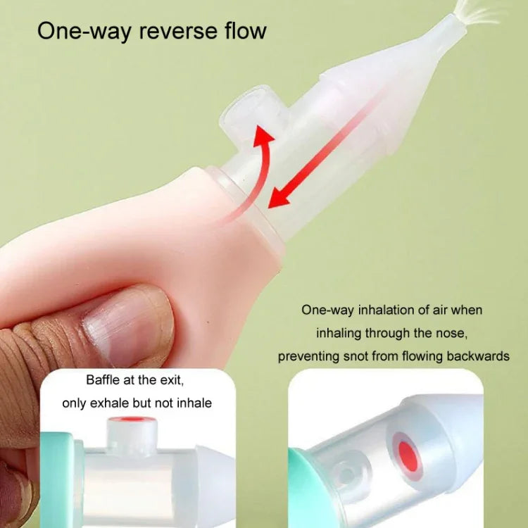 Aspirador Nasal para Bebé Bomba de Ar Anti-Refluxo Ferramenta de Limpeza Nasal
