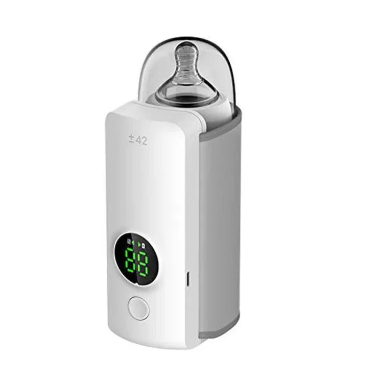 Aquecedor de Biberão para Bebé 18W 6000mAh com Ecrã Digital Ajuste de Temperatura em 6 Níveis, NNQ-2
