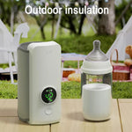 Aquecedor de Biberão para Bebé 18W 6000mAh com Ecrã Digital Ajuste de Temperatura em 6 Níveis, NNQ-2