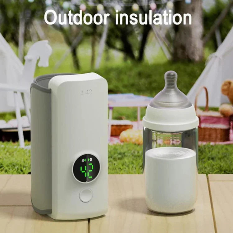 Aquecedor de Biberão para Bebé 18W 6000mAh com Ecrã Digital Ajuste de Temperatura em 6 Níveis, NNQ-2