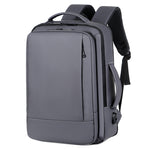 Mochila Expansível Impermeável para Portátil com Porta USB