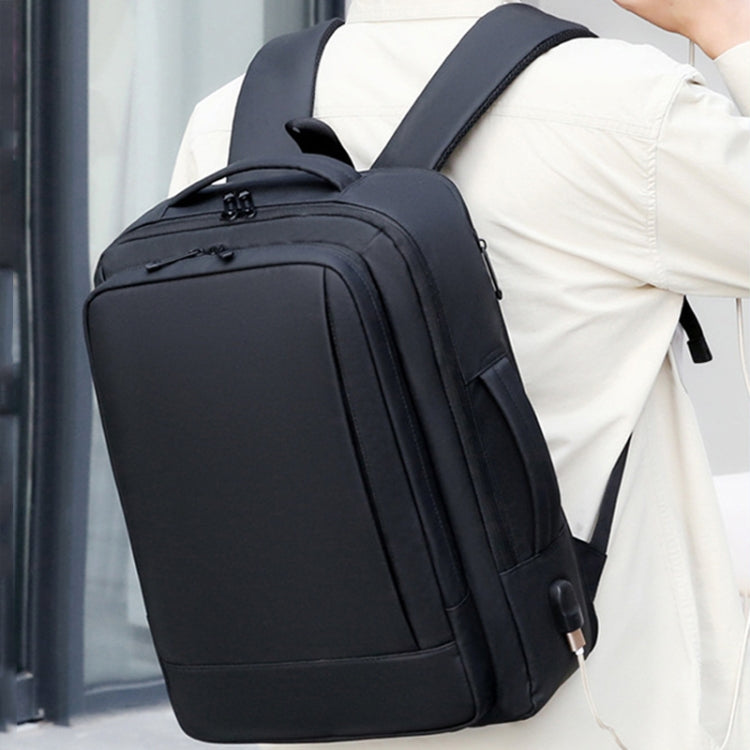 Mochila Expansível Impermeável para Portátil com Porta USB