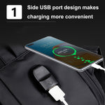 Mochila Expansível Impermeável para Portátil com Porta USB