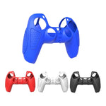 Capa protetora de silicone para comando PS5, antiderrapante, macia, branca, azul, preta, branco+2 botões, azul+2 botões, preto+2 botões, branco+8 botões, azul+8 botões, preto+8 botões