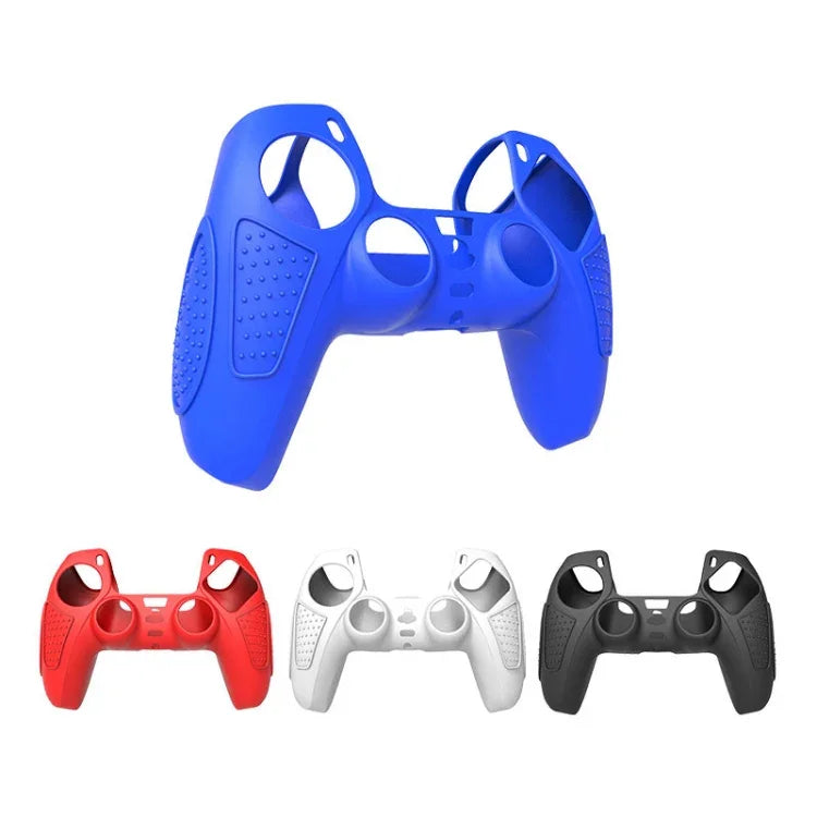Capa protetora de silicone para comando PS5, antiderrapante, macia, branca, azul, preta, branco+2 botões, azul+2 botões, preto+2 botões, branco+8 botões, azul+8 botões, preto+8 botões