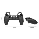 Capa protetora de silicone para comando PS5, antiderrapante, macia, branca, azul, preta, branco+2 botões, azul+2 botões, preto+2 botões, branco+8 botões, azul+8 botões, preto+8 botões